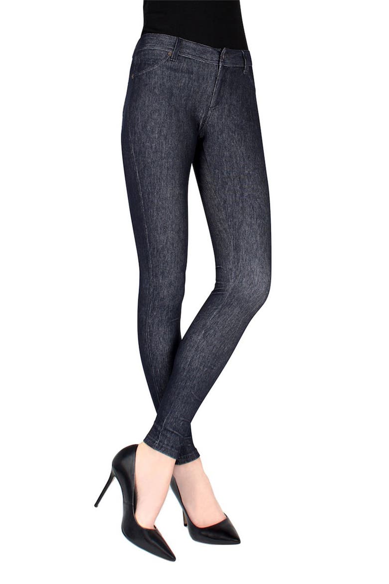 Zipper Leggings, Main, color, BLUE