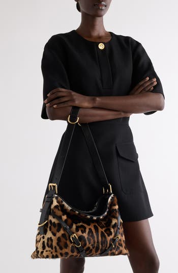 Medium Voyou Genuine Calf Hair Hobo Bag