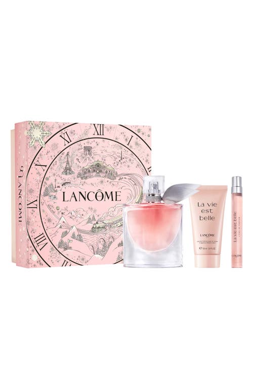 Lancôme La Vie Est Belle Eau De Parfum Refillable Spray Set $182 Value In Transparent