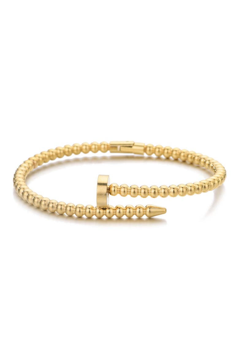 Clover & Beaded 2-Piece Bracelet Set, Alternate, color, GOLD