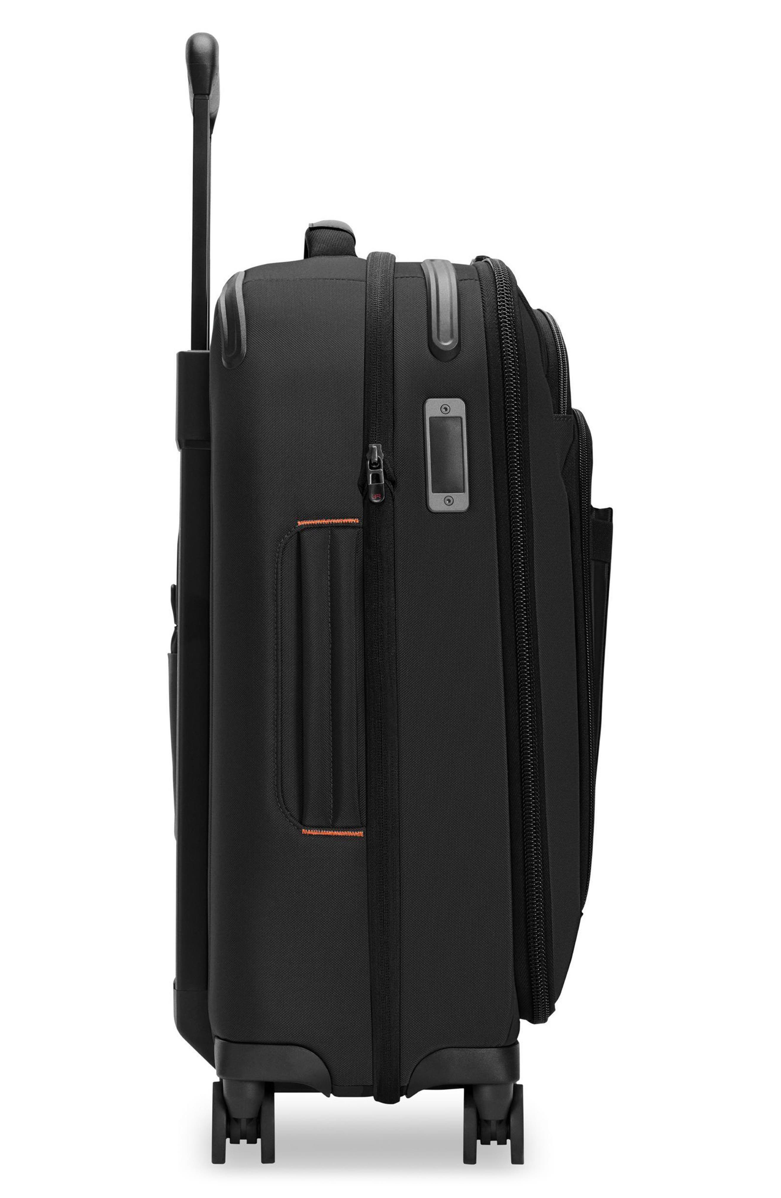 Briggs 
Riley ZDX Essential 22-Inch Expandable Carry-On Spinner Suitcase, Alternate, color, Black