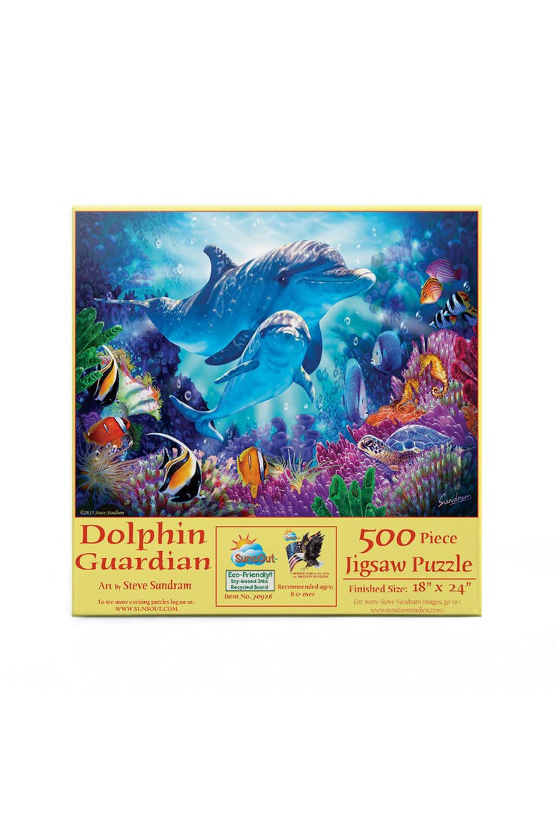 Dolphin Guardian 500 piece Jigsaw Puzzle for Adults, Alternate, color, Multicolor