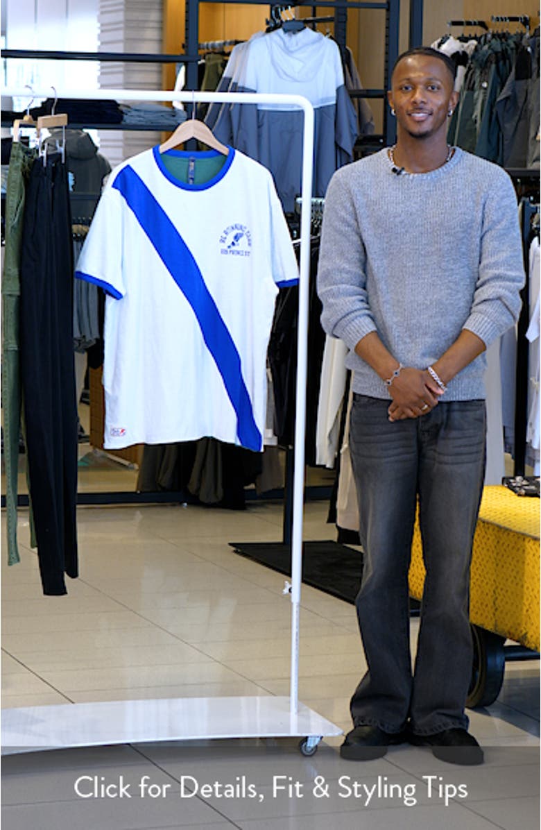 Classic Fit Reversible Cotton Slub Graphic T-Shirt, sales video thumbnail