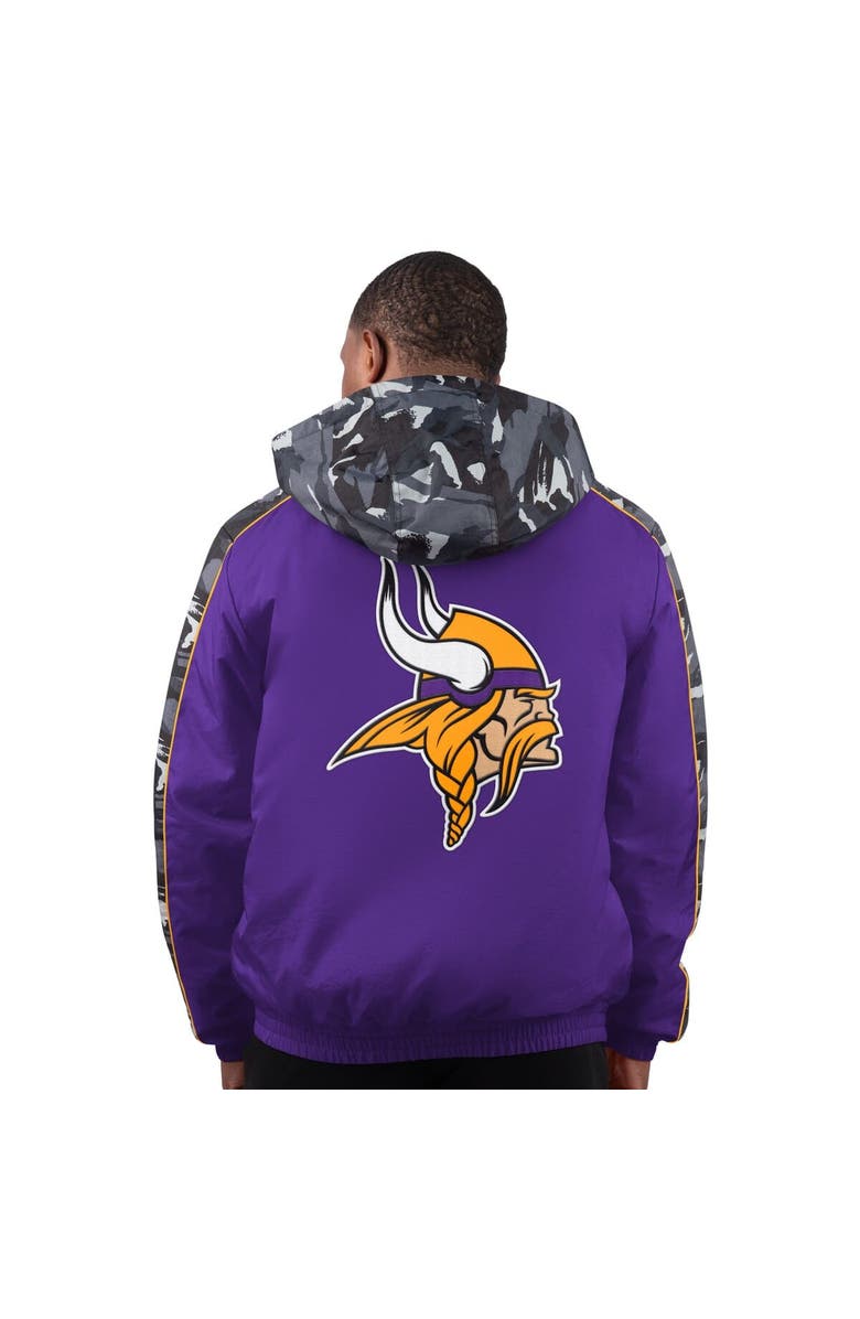 STARTER Men's Starter  Purple Minnesota Vikings Thursday Night Gridiron Full-Zip Jacket, Alternate, color, Purple