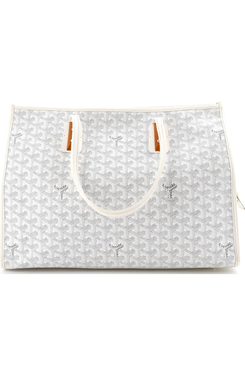 Pre-Owned Goyard Marquises Bag Coated Canvas, Main, color, White