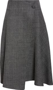 Michael Kors Collection Draped Wool Wrap Skirt