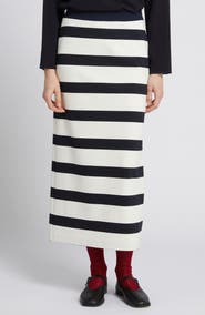 MM by Max Mara Riviera Stripe Maxi Skirt