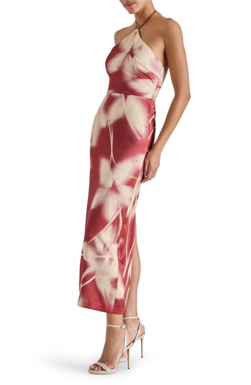 Steve Madden Oaklyn Floral Print Halter Dress In Multi