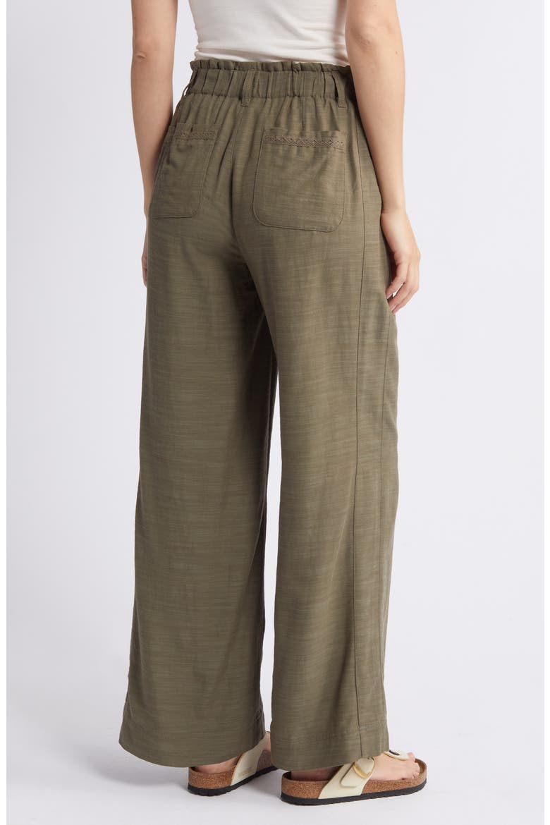 Sky Rise Wide Leg Pants, Alternate, color, OLIVE DRAB