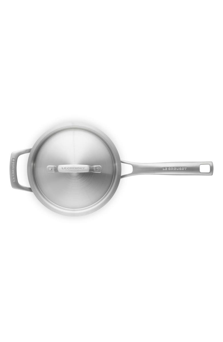 Le Creuset 3-Quart Essential Stainless Steel Saucepan, Alternate, color, Stainless Steel