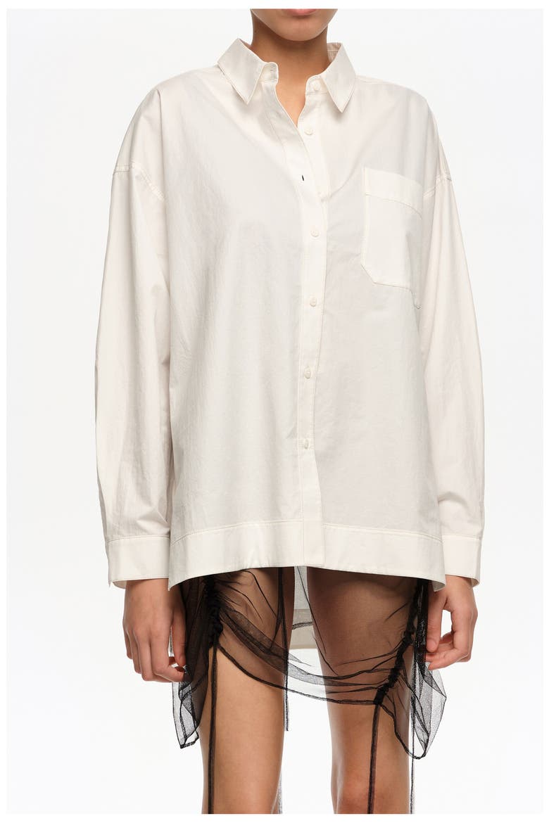 Cotton Shirt, Main, color, IVORY