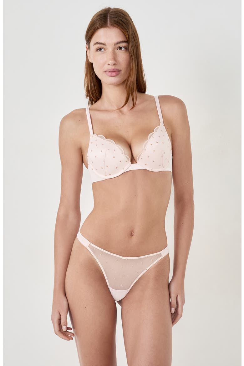 Divine Brazilian Cut Thong, Alternate, color, ROSE POUDRE