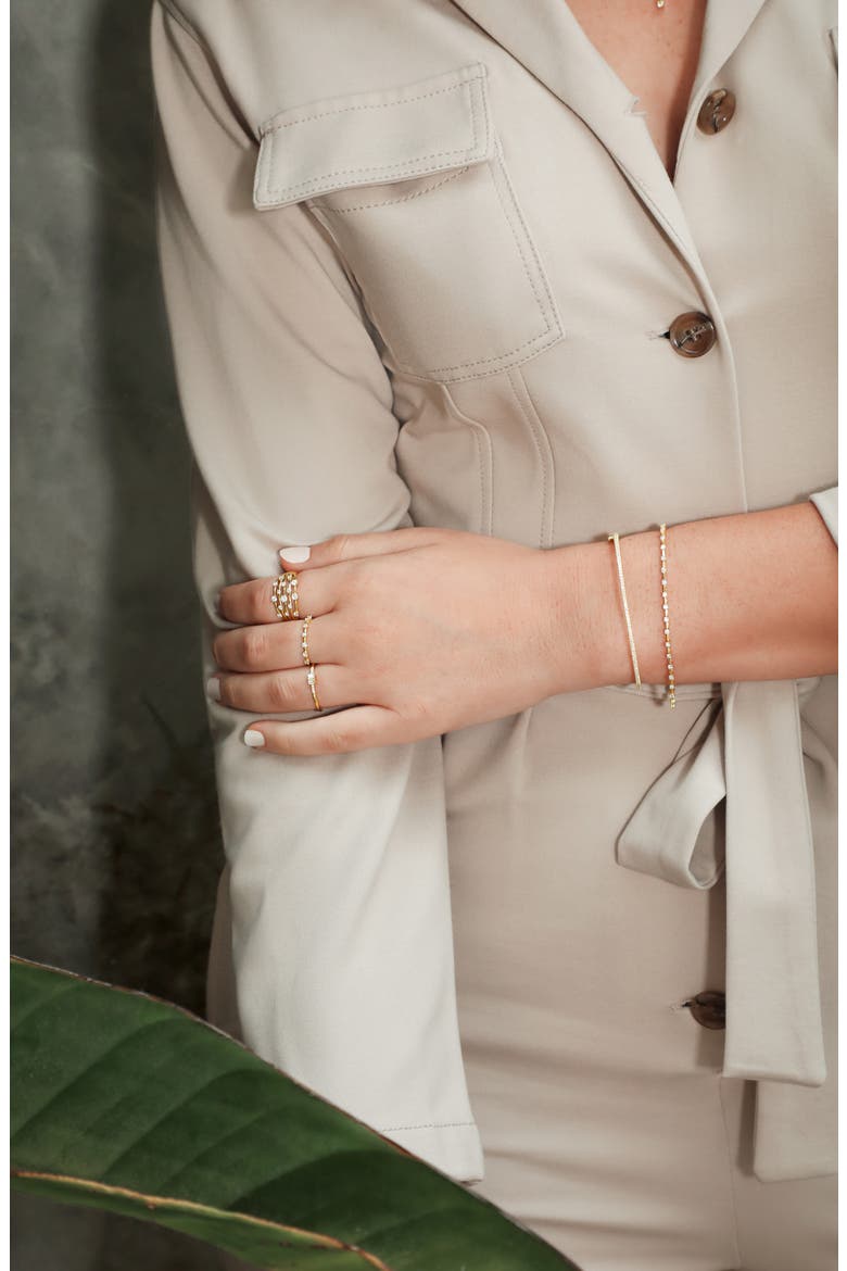 Solstice Diamond Stacking Ring (Nordstrom Exclusive), Alternate, color, 18K YELLOW GOLD