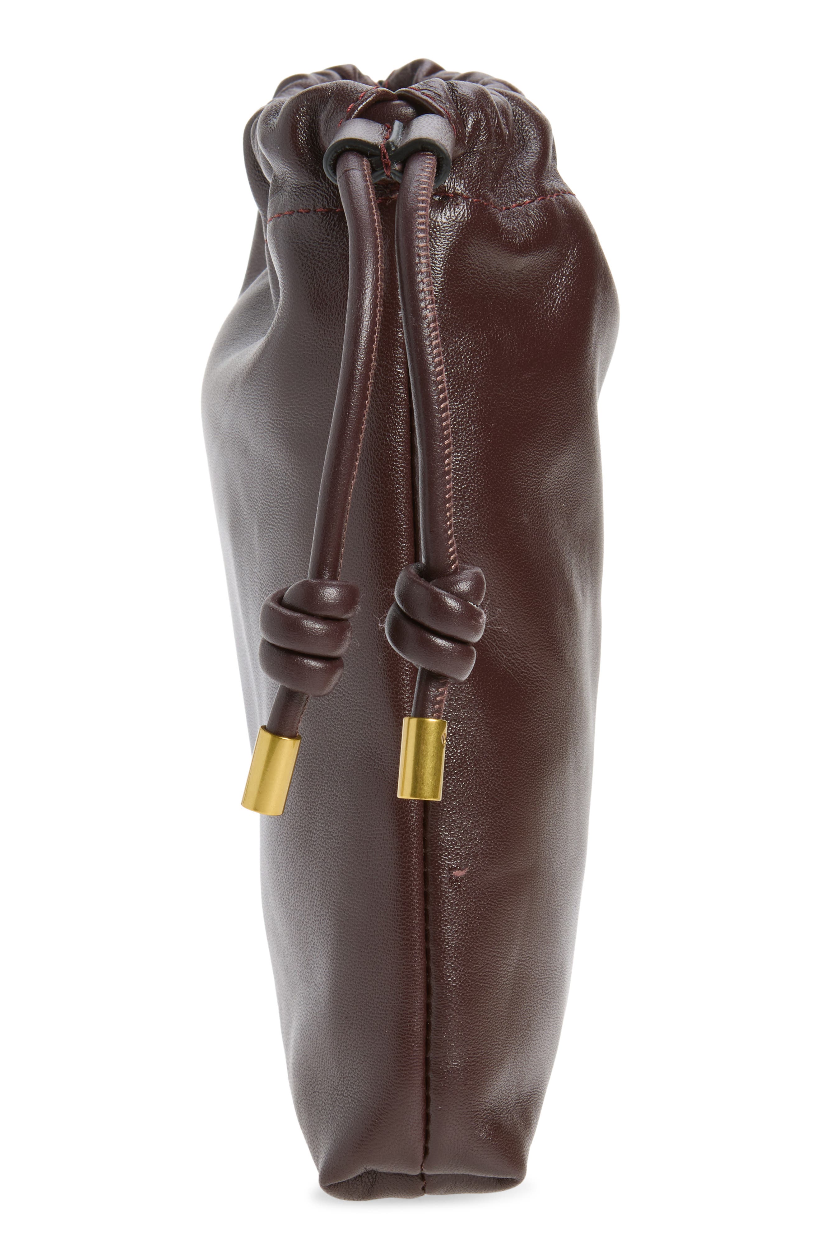 Silven Mini Leather Tote, Alternate, color, BURGUNDY