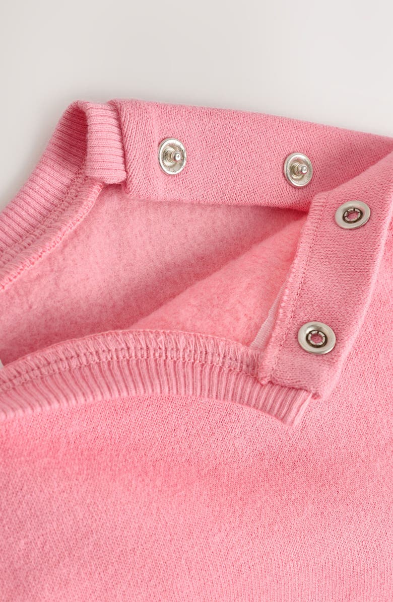 NEXT Bunny Print Overalls & Bodysuit Set, Alternate, color, Cream