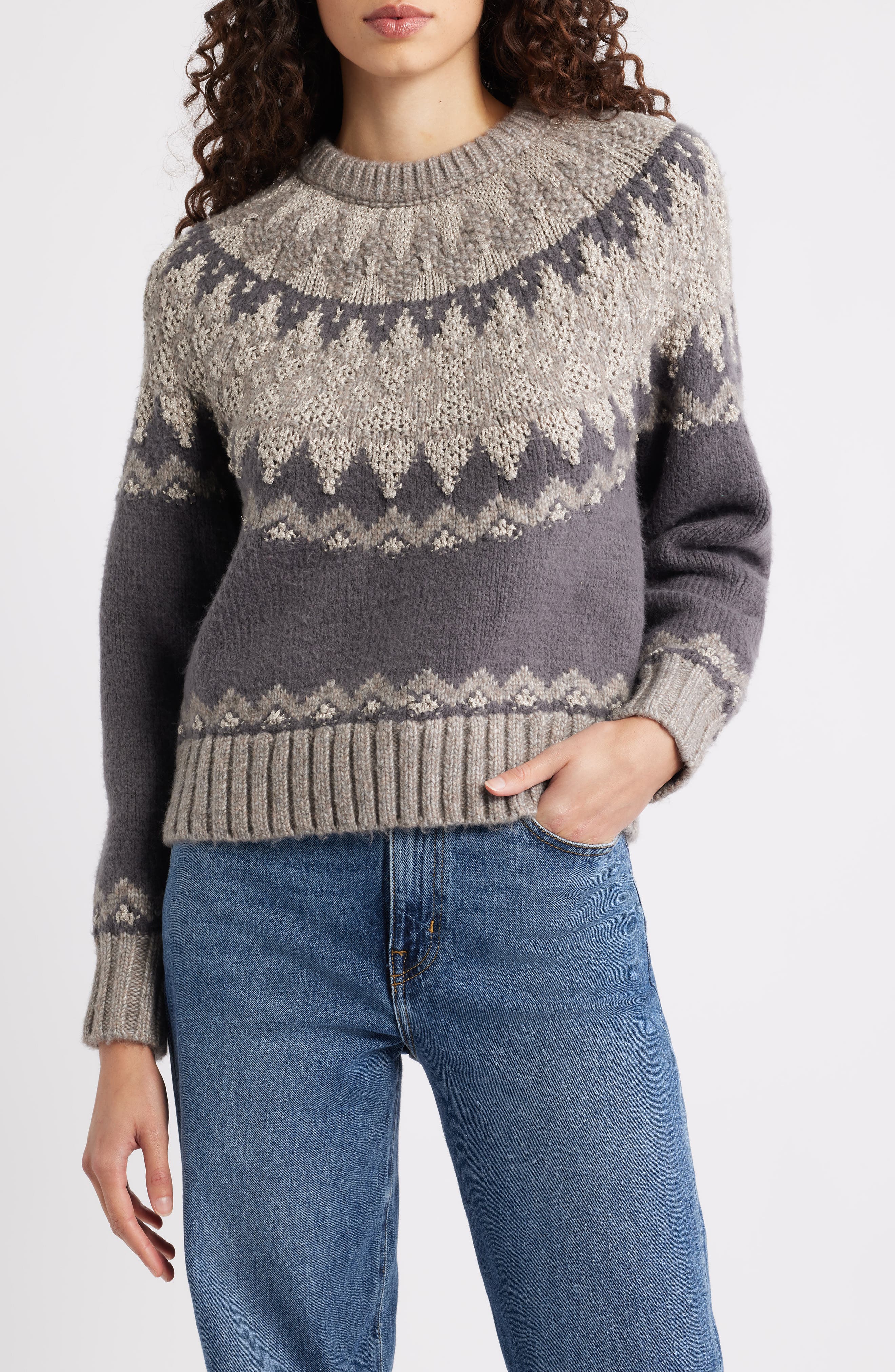 Lela Fair Isle Raglan Sweater