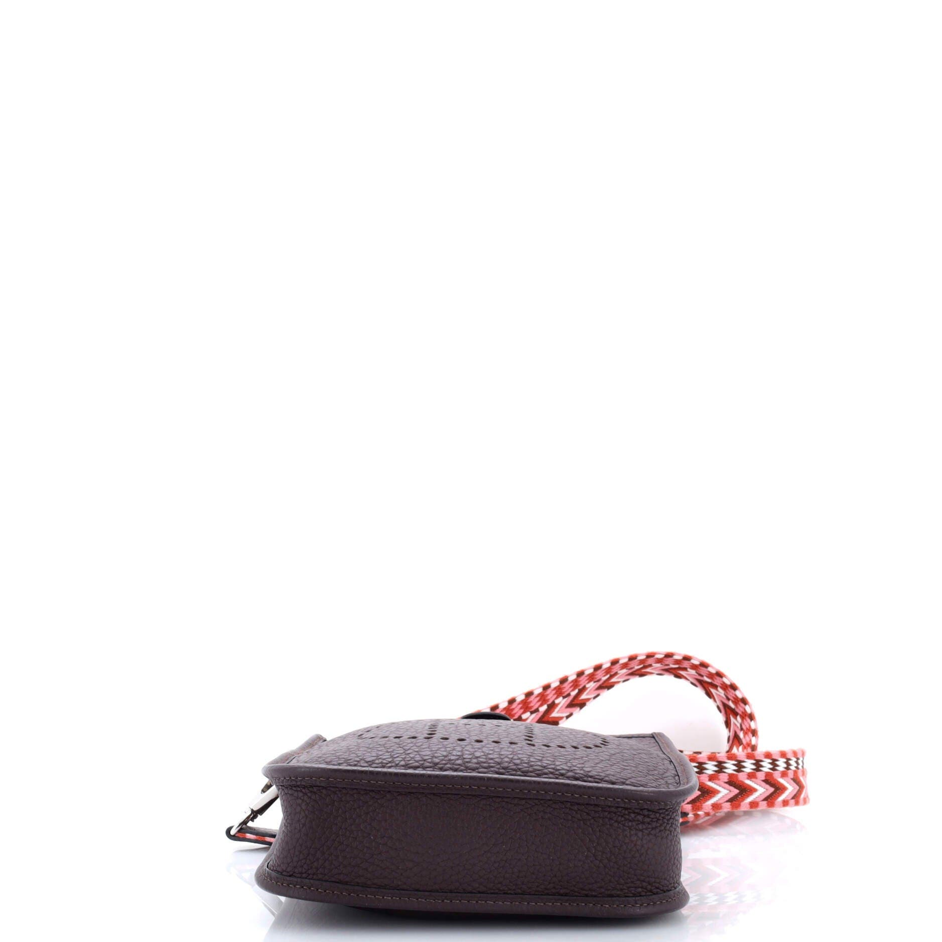 Pre-Owned Hermes Evelyne Bag Gen III Clemence TPM, Alternate, color, Rouge Sellier