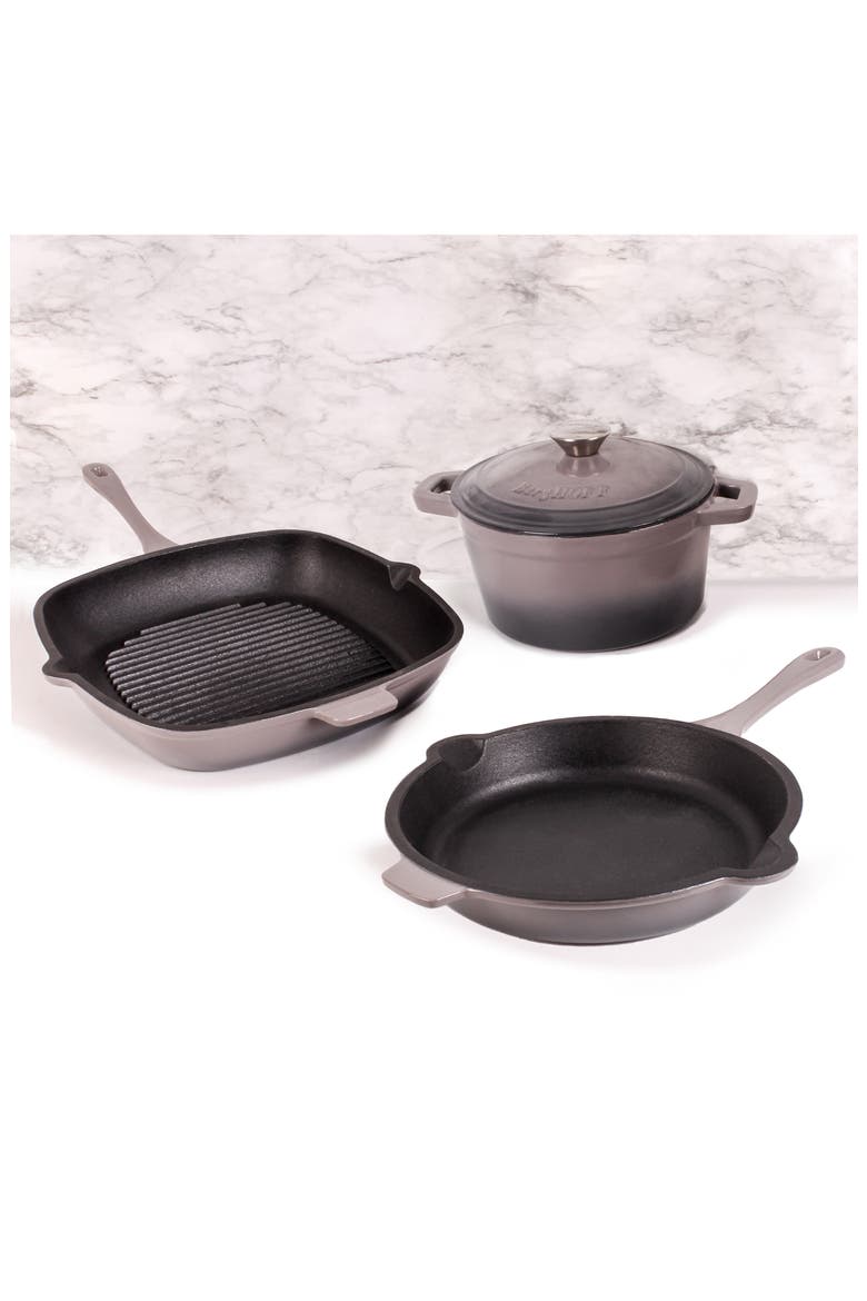 Neo 4-Piece Cast Iron Set, Alternate, color, OYSTER