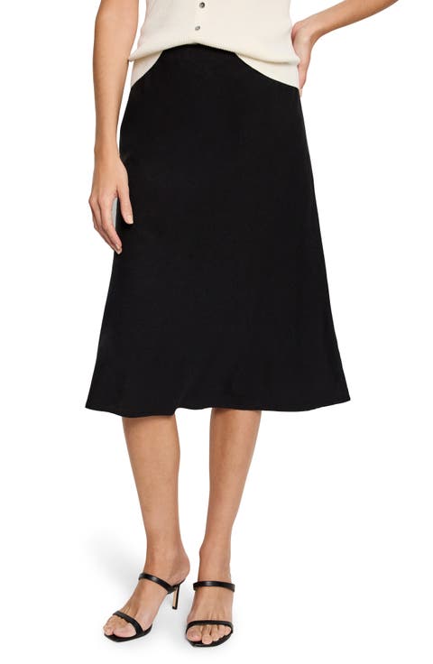Women's Black Midi Skirts | Nordstrom