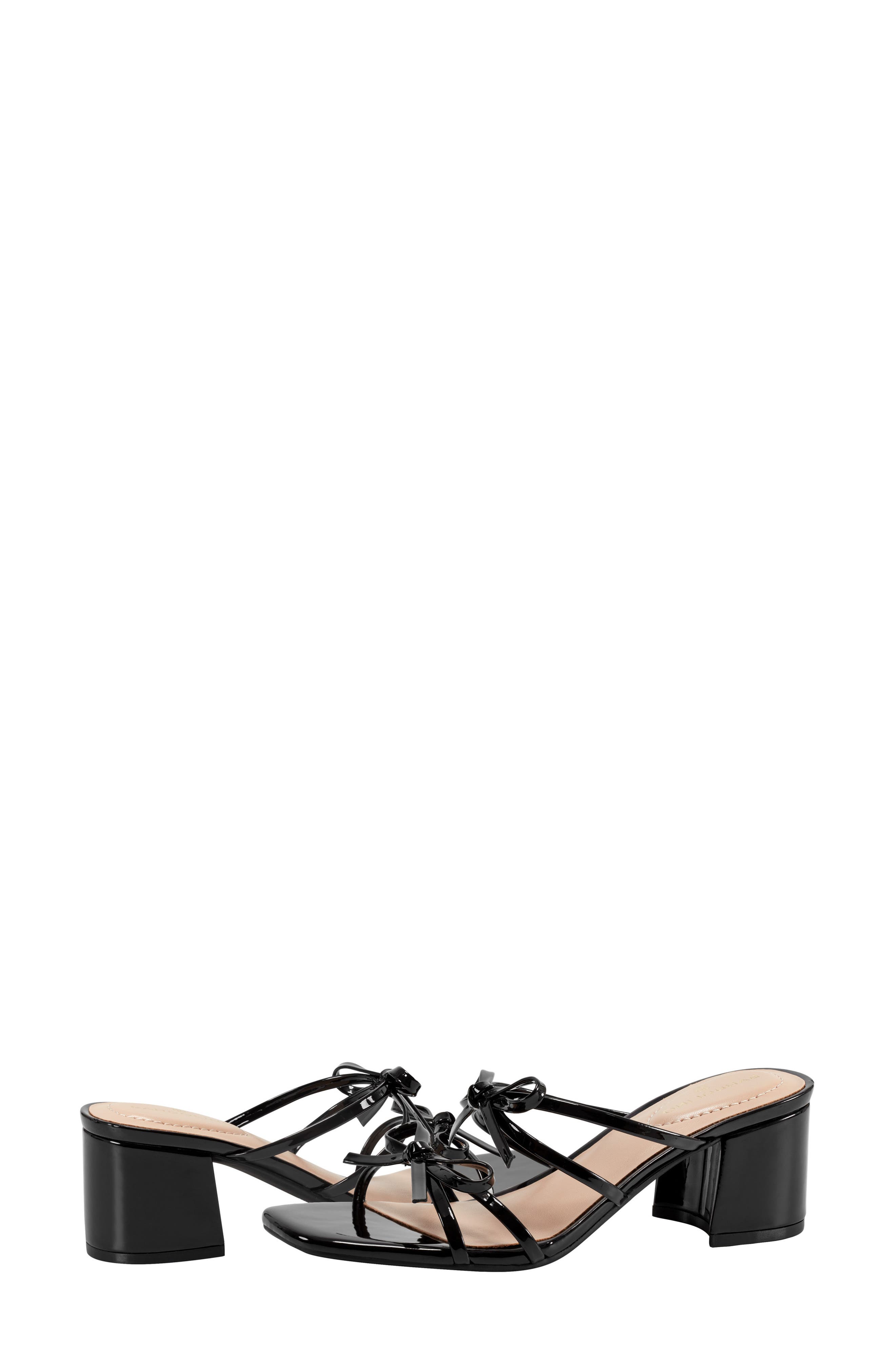 Bandolino Margil Block Heel Bow Sandal, Alternate, color, 