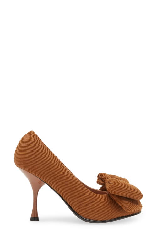 Jeffrey Campbell Bow Up Pump In Brown