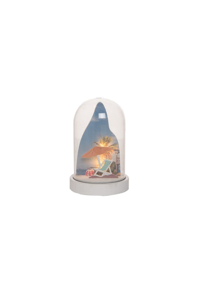 Beach Scene Light-Up LED Globe Nightlight, Main, color, Blue