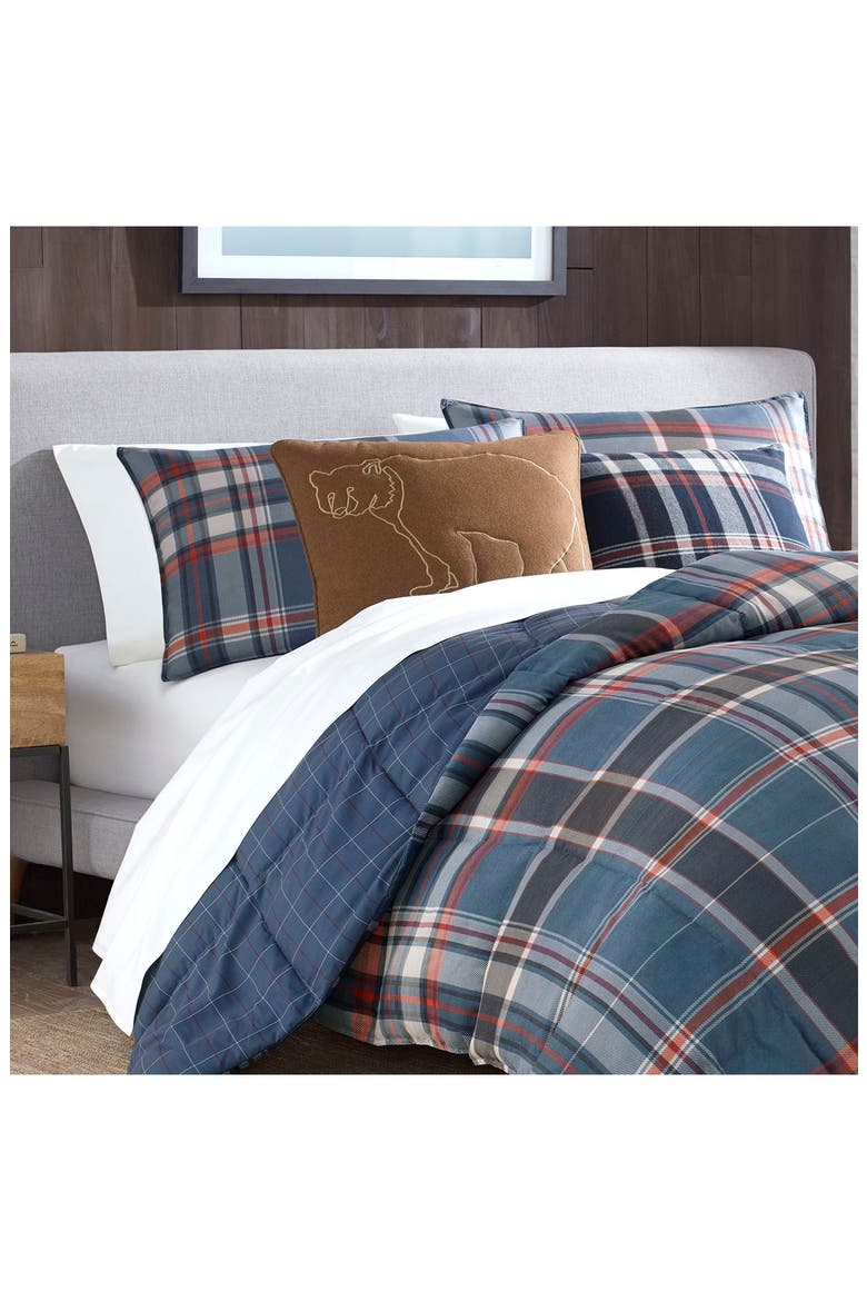 Shasta Lake Navy Micro Suede Comforter Set, Alternate, color, NAVY
