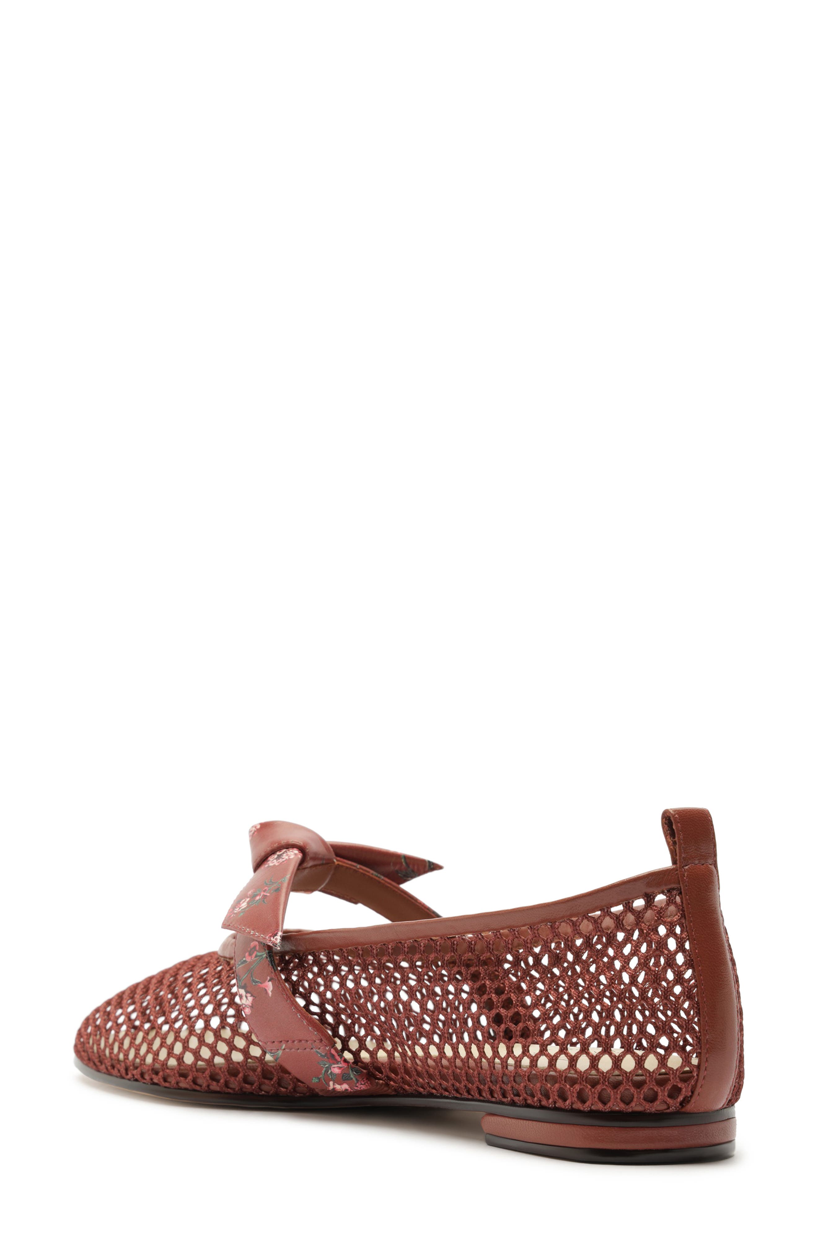 Alexandre Birman x Agua by Agua Bendita Clarita Mesh Mary Jane Ballet Flat, Alternate, color, Quebrada Frontera Print