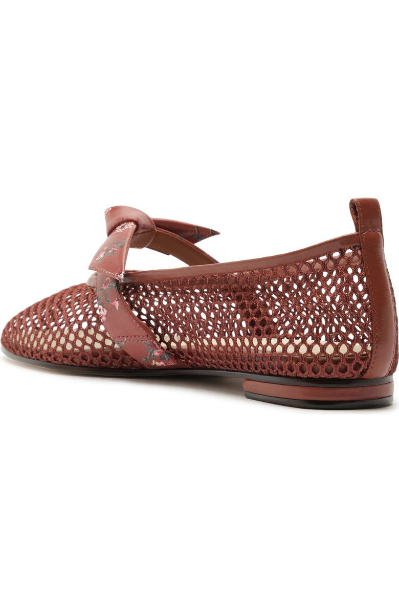 Alexandre Birman x Agua by Agua Bendita Clarita Mesh Mary Jane Ballet Flat, Alternate, color, Quebrada Frontera Print