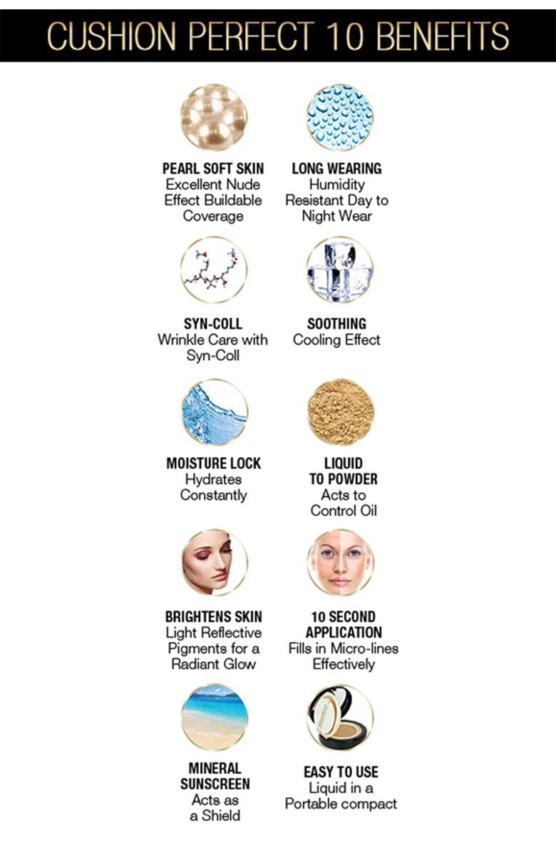 MIRENESSE 10 Collagen Cushion Compact Airbrush Liquid Powder Foundation SPF25PA - Bronze, Alternate, color, 