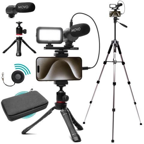 USB-C Vlogging Kit for iPhone 15 and up with Fullsize Tripod
