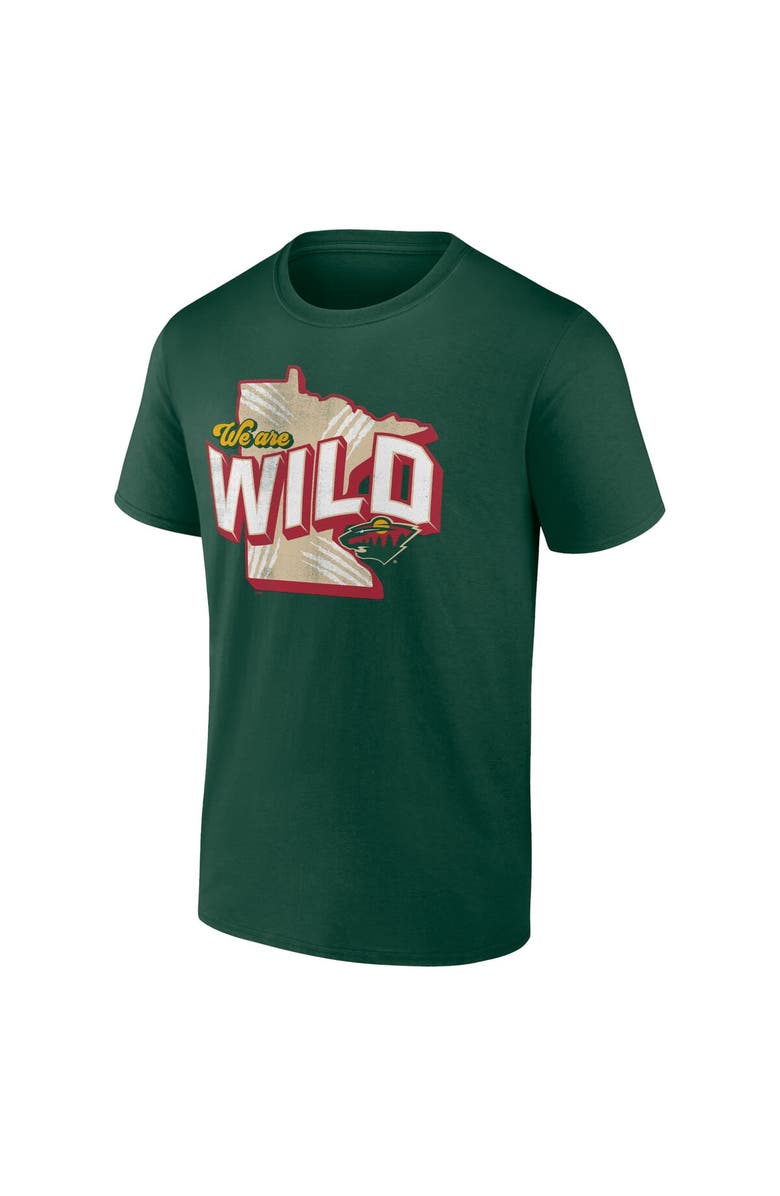 FANATICS Men's Fanatics Branded Green Minnesota Wild Local T-Shirt, Alternate, color, Green