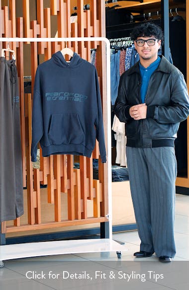 Fear of God Essentials '90s Cotton Hoodie (Men) | Nordstromrack