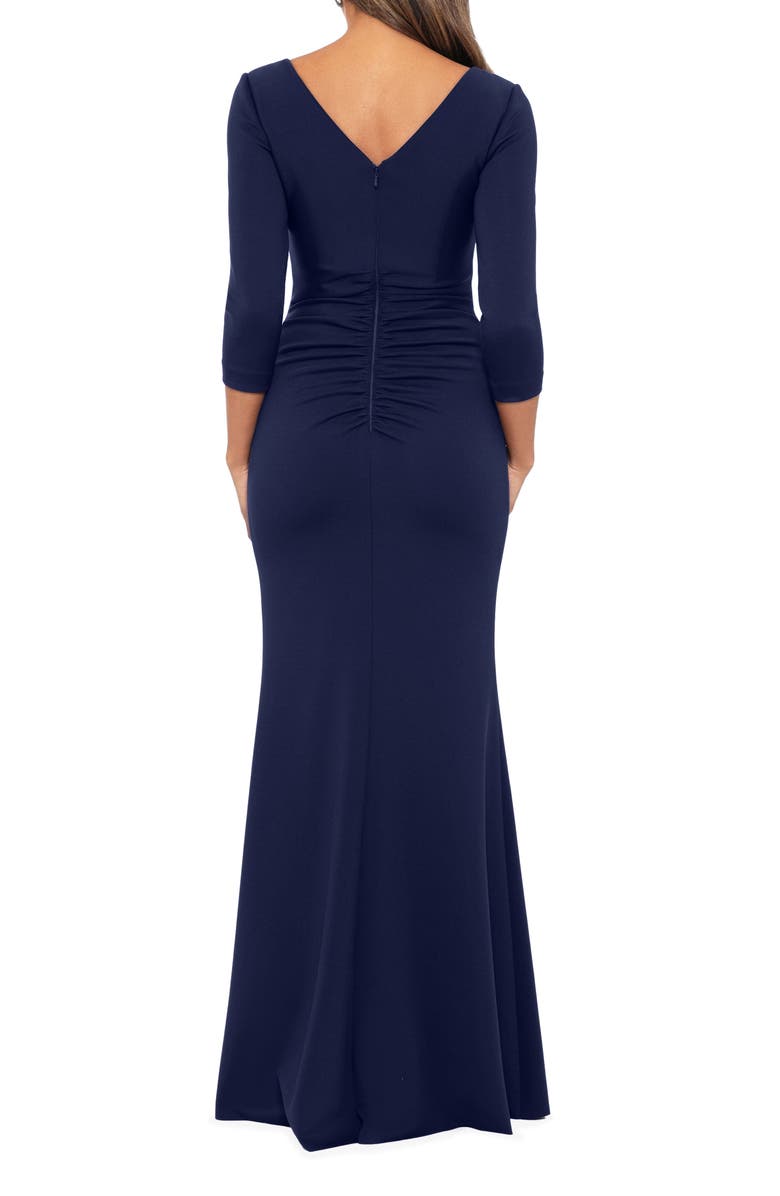 Xscape Evenings Rosette Detail Sheath Gown, Alternate, color, 