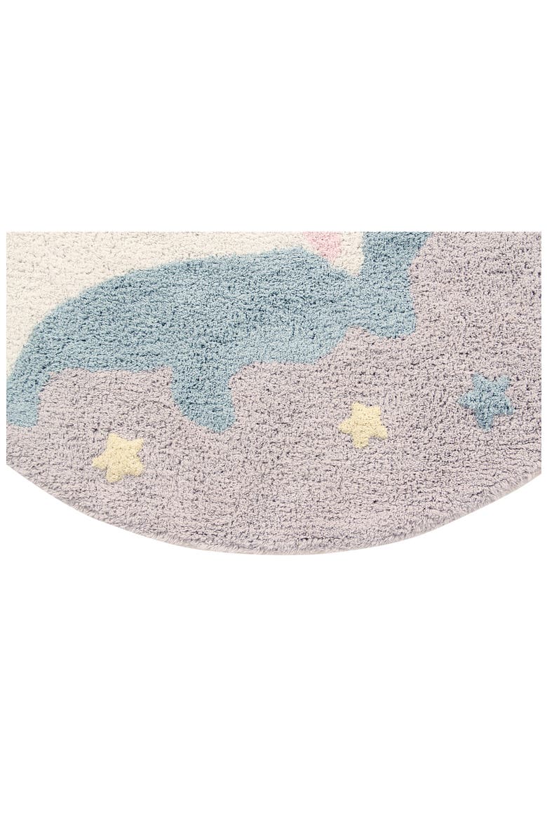 Believe in Yourself Washable Cotton Blend Rug, Alternate, color, PEARL GREY
