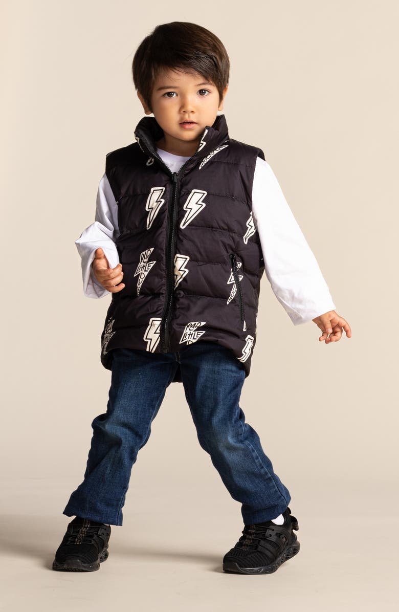 CALONIE Kids' Casey Reversible Down Puffer Vest, Alternate, color,