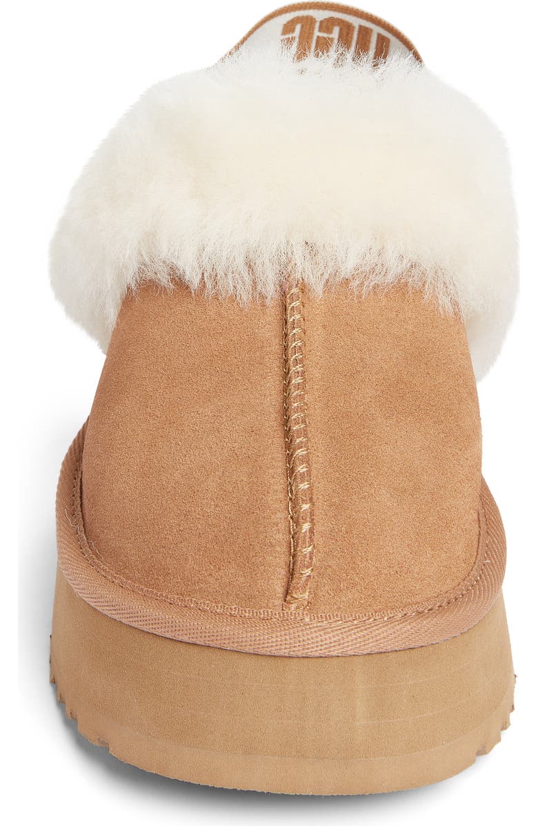 UGG<sup>®</sup> Kids' Funkette Genuine Shearling Slipper, Alternate, color, Chestnut