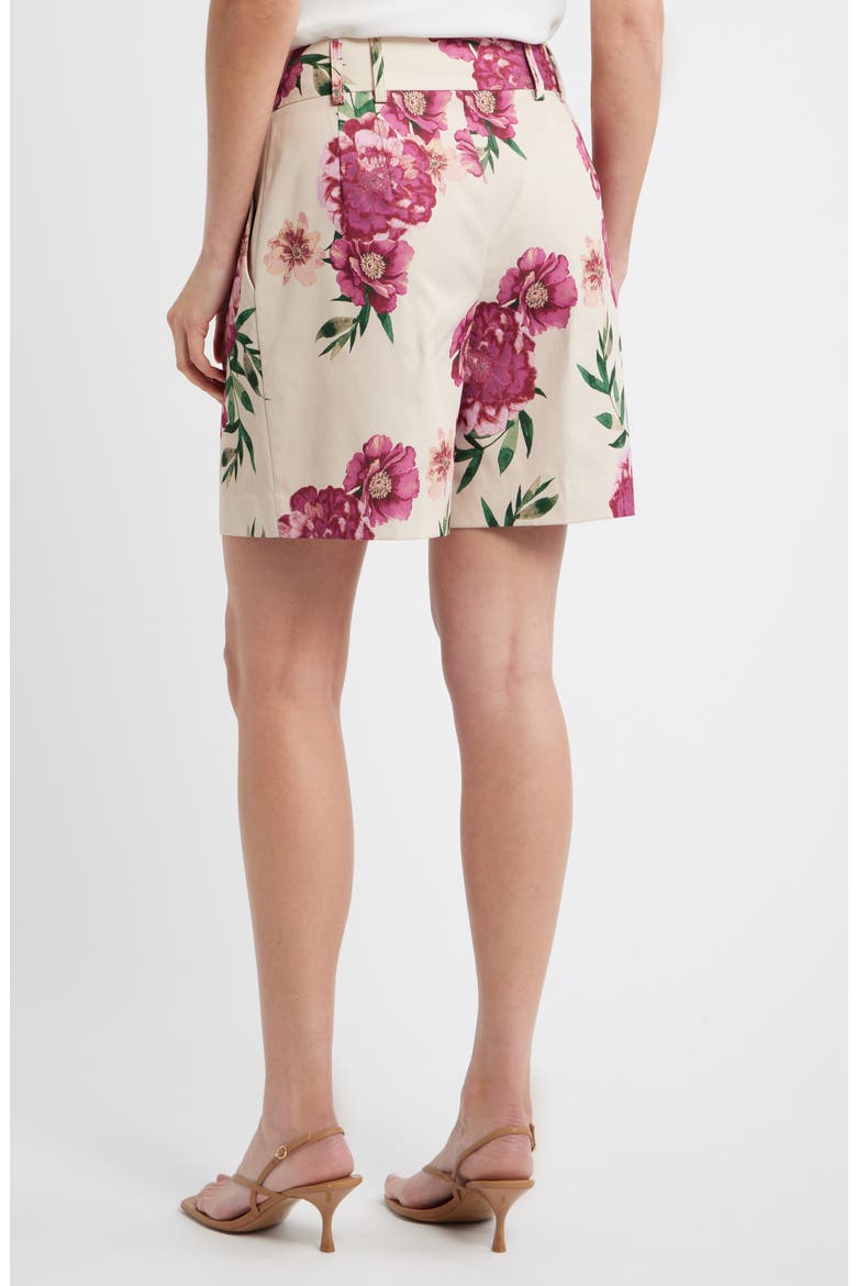 Floral Bermuda Shorts, Alternate, color, SAND BERRY FLORAL