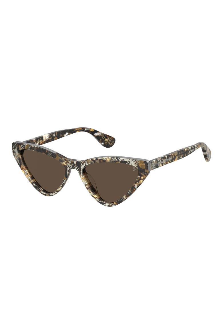 55mm Cat Eye Sunglasses, Alternate, color, PATTERN HAVANA/ BROWN