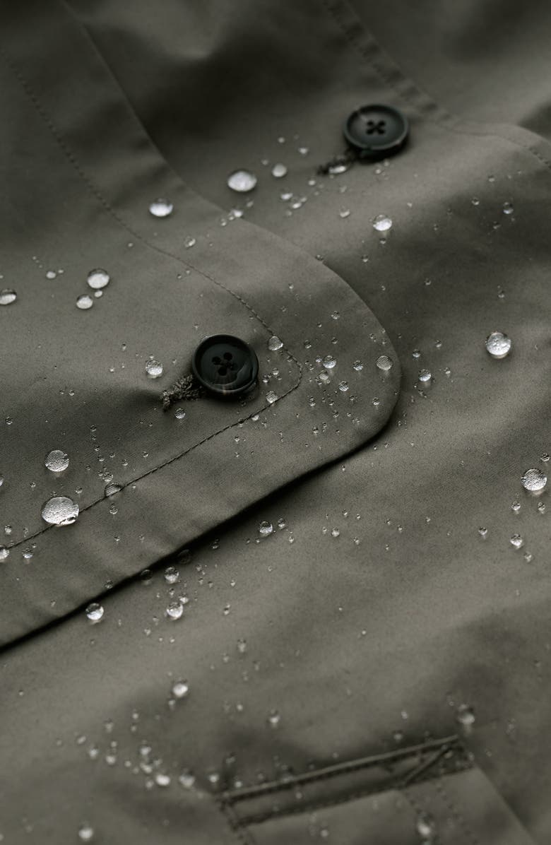 Seasalt Cornwall Neap Tide Waterproof Organic Cotton Jacket with Removable Hood, Alternate, color, Light Nori