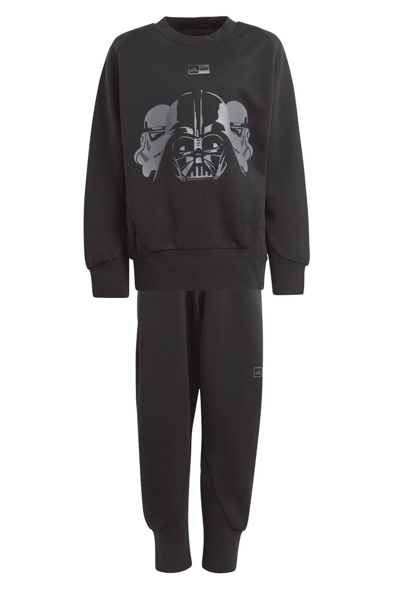 x Star Wars™ Kids' Z.N.E. Sweatshirt & Joggers Set, Main, color, BLACK