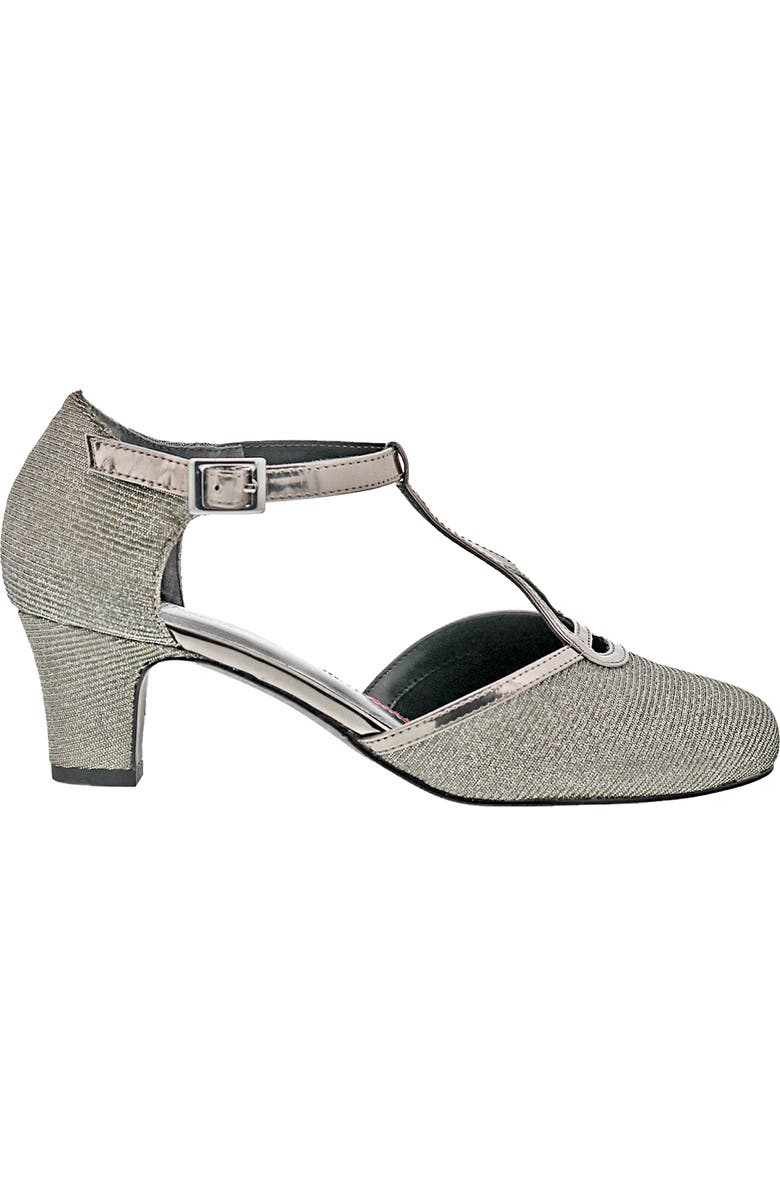 Ros Hommerson Heidi Kitten Heel Pump, Alternate, color, Silver Iridescent Glitter