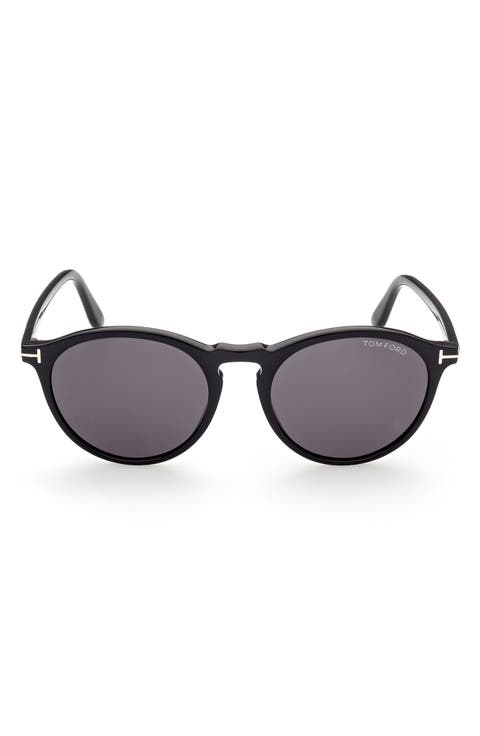 52mm Polarized Round Sunglasses