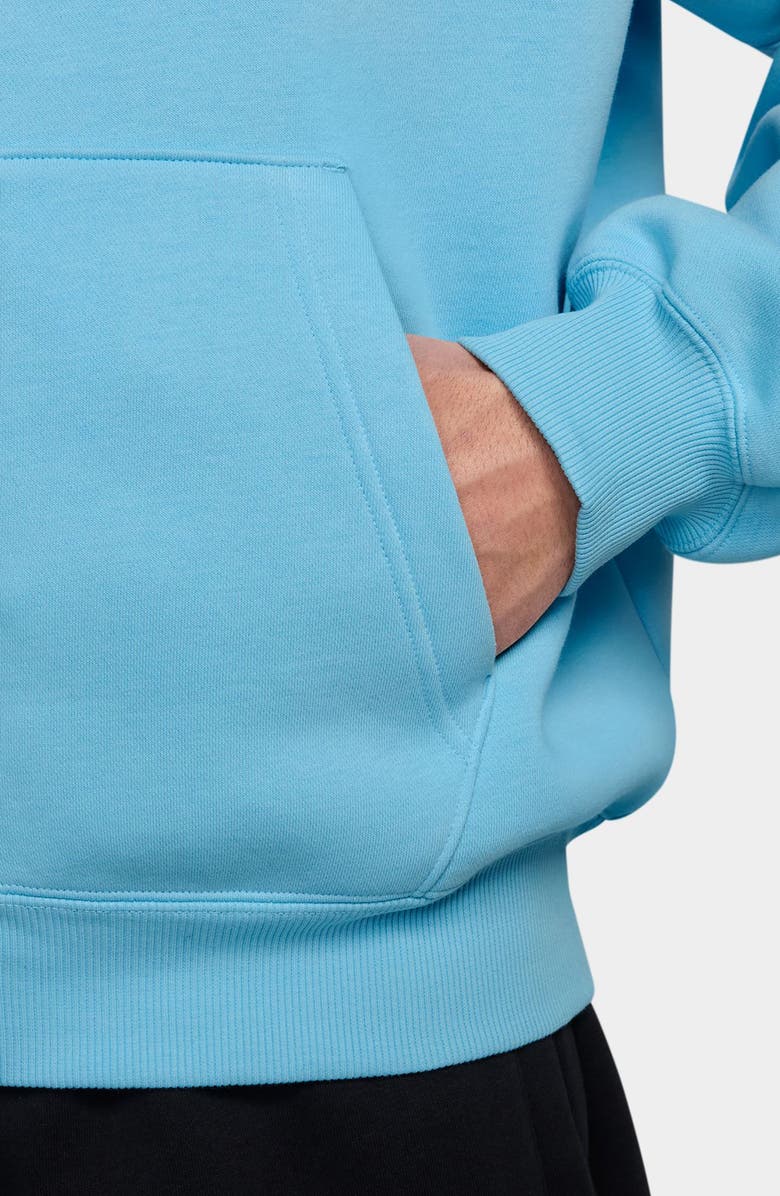 Jordan Brooklyn Fleece Oversize Hoodie, Alternate, color, Blue Chill/ Black