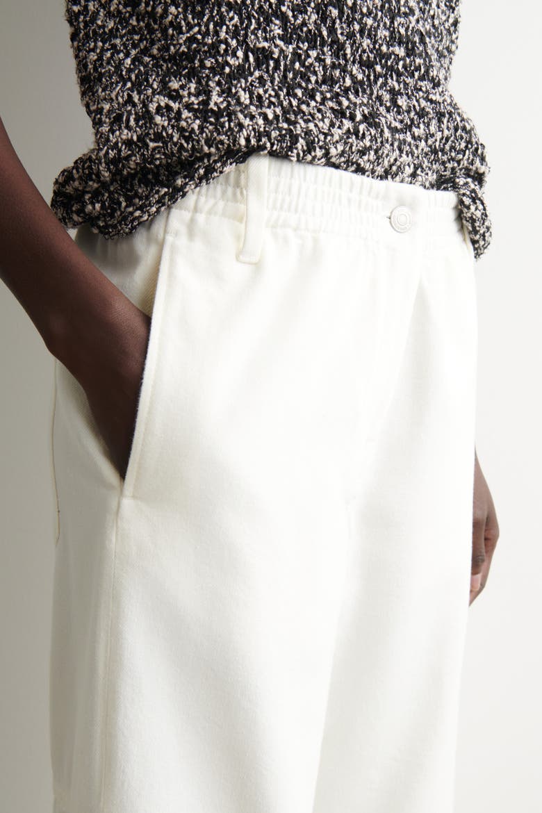 Paneled Denim Wide-leg Pants, Alternate, color, WHITE