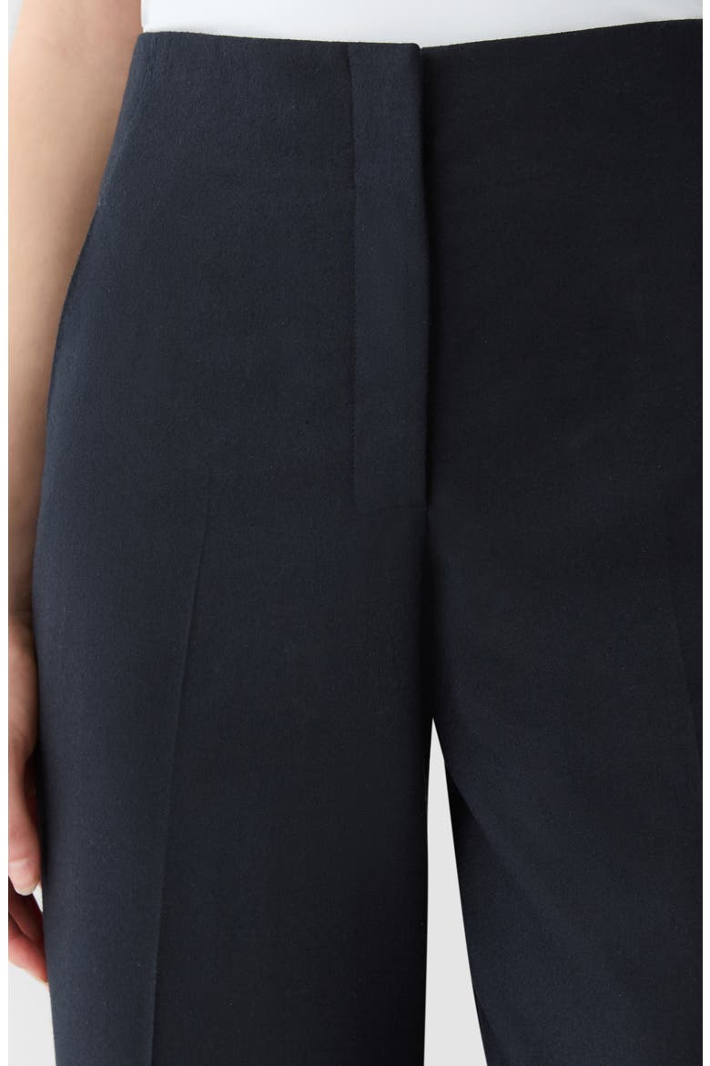Thames Wide Leg Wool Pants, Alternate, color, INK