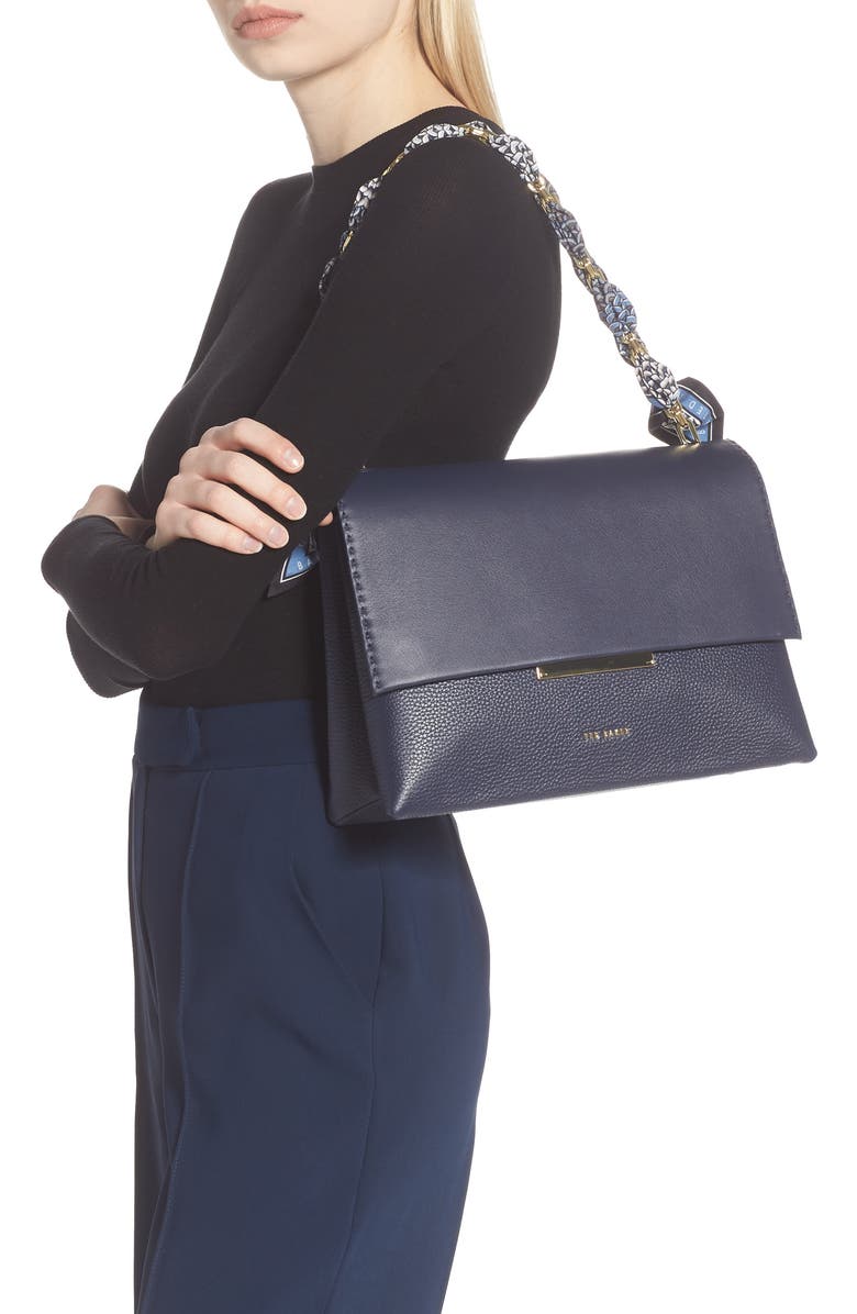 Ted Baker London Evangli Leather Shoulder Bag, Alternate, color,
