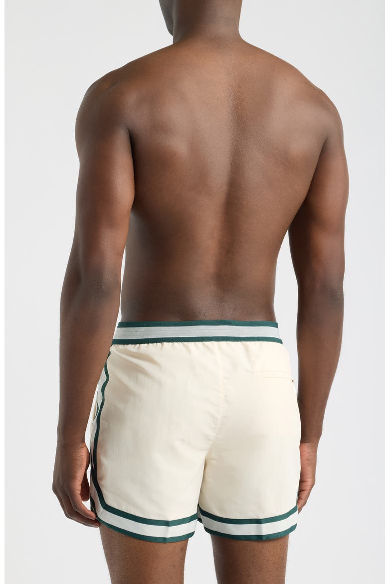 Baller Recycled Nylon Swim Trunks, Alternate, color, IVORY- 10