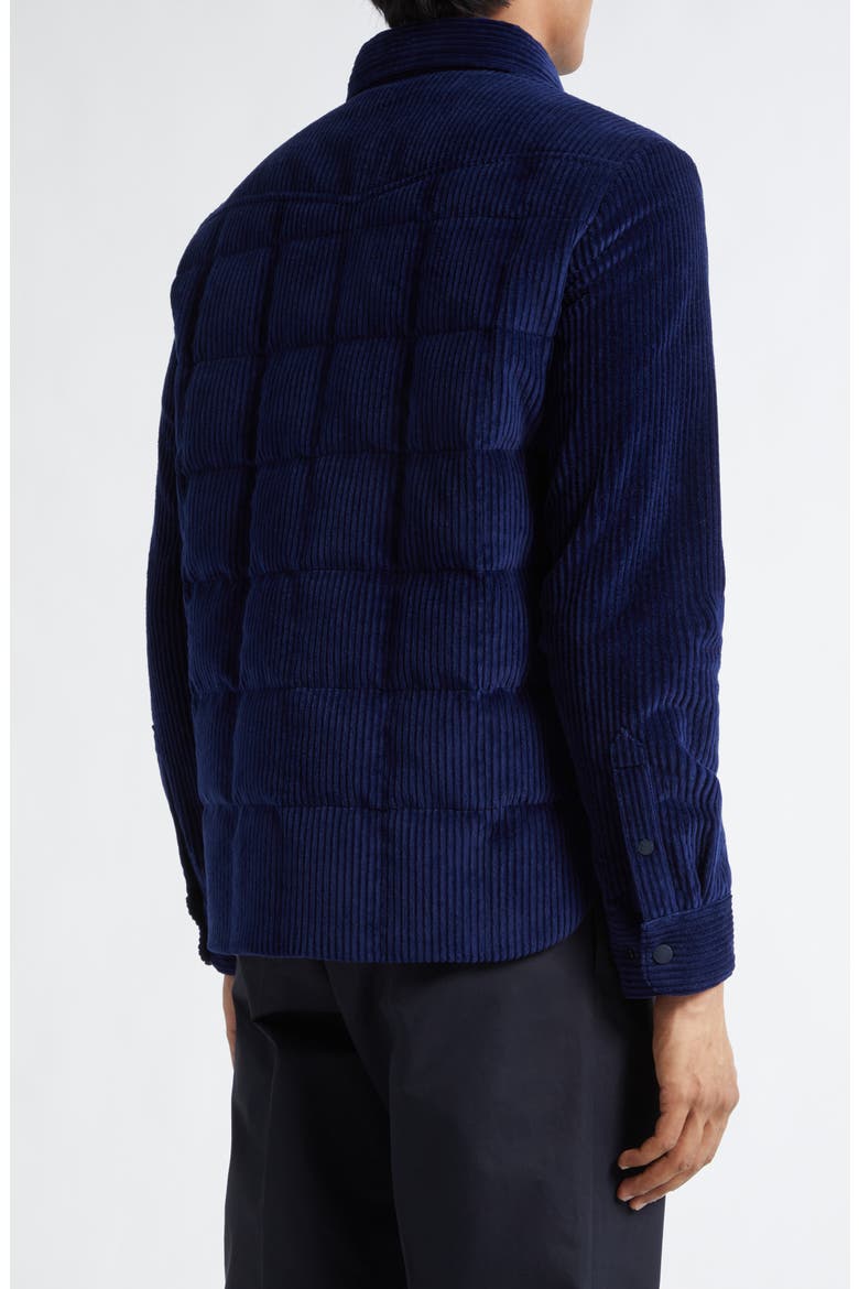 Gelt Quilted Corduroy Shirt Jacket, Alternate, color, DARK ELECTRIC BLUE