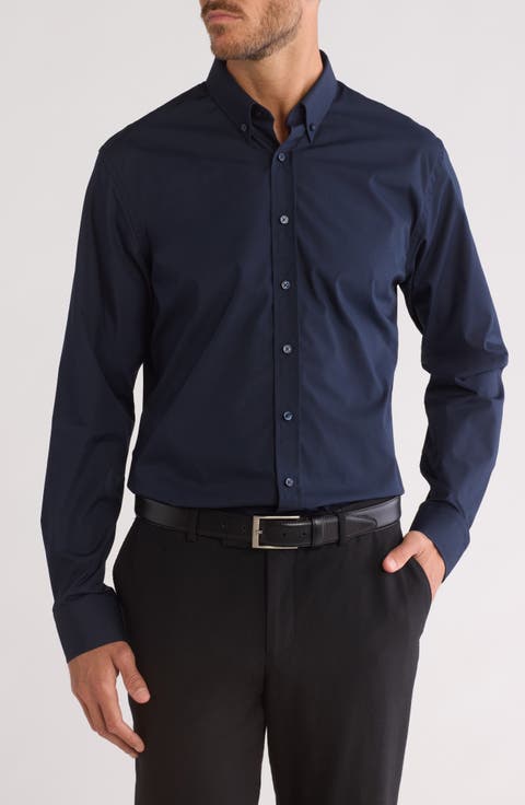 Trim Fit Button-Down Dress Shirt
